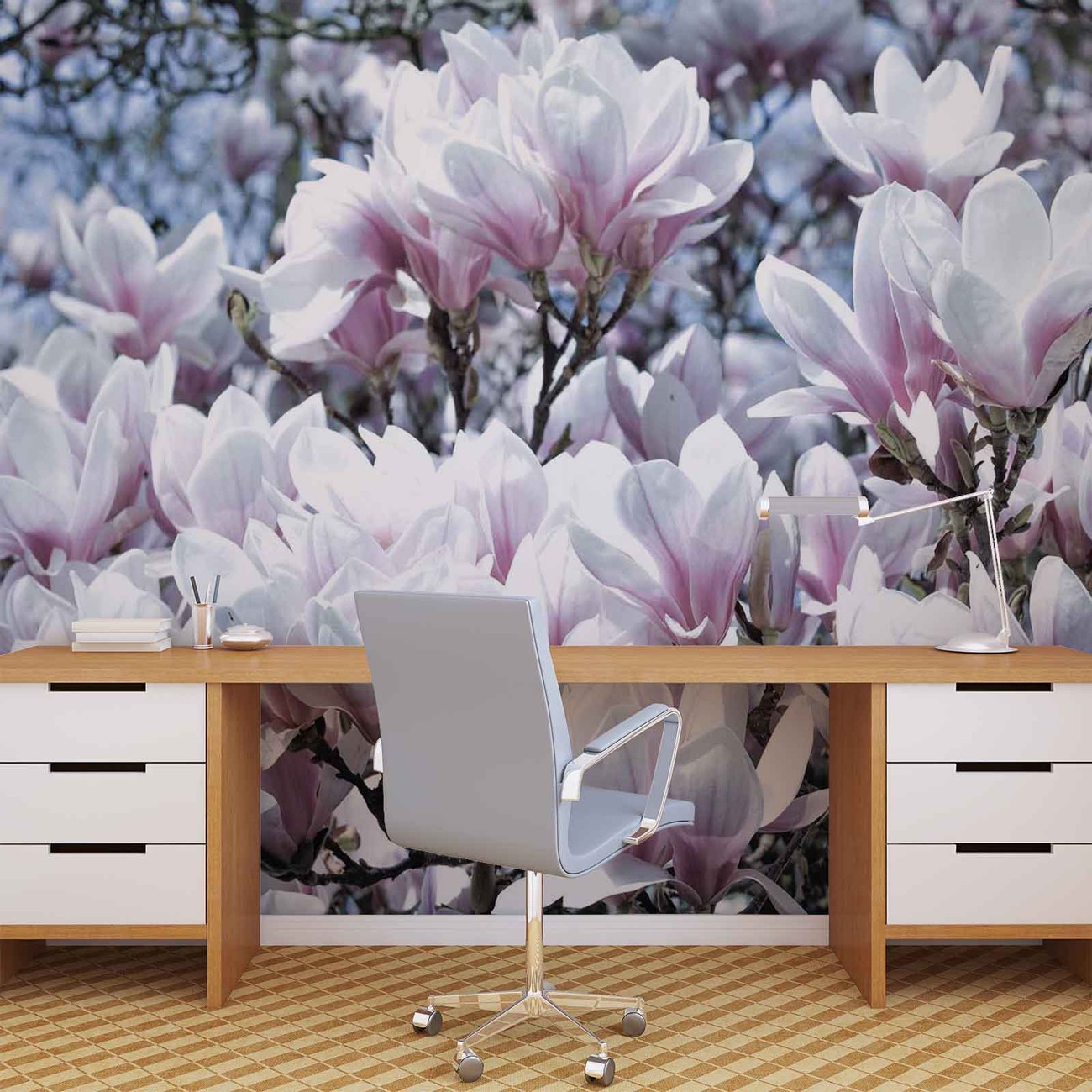 Fototapete Tapete Blumen Magnolien Bei Europosters Kostenloser Versand