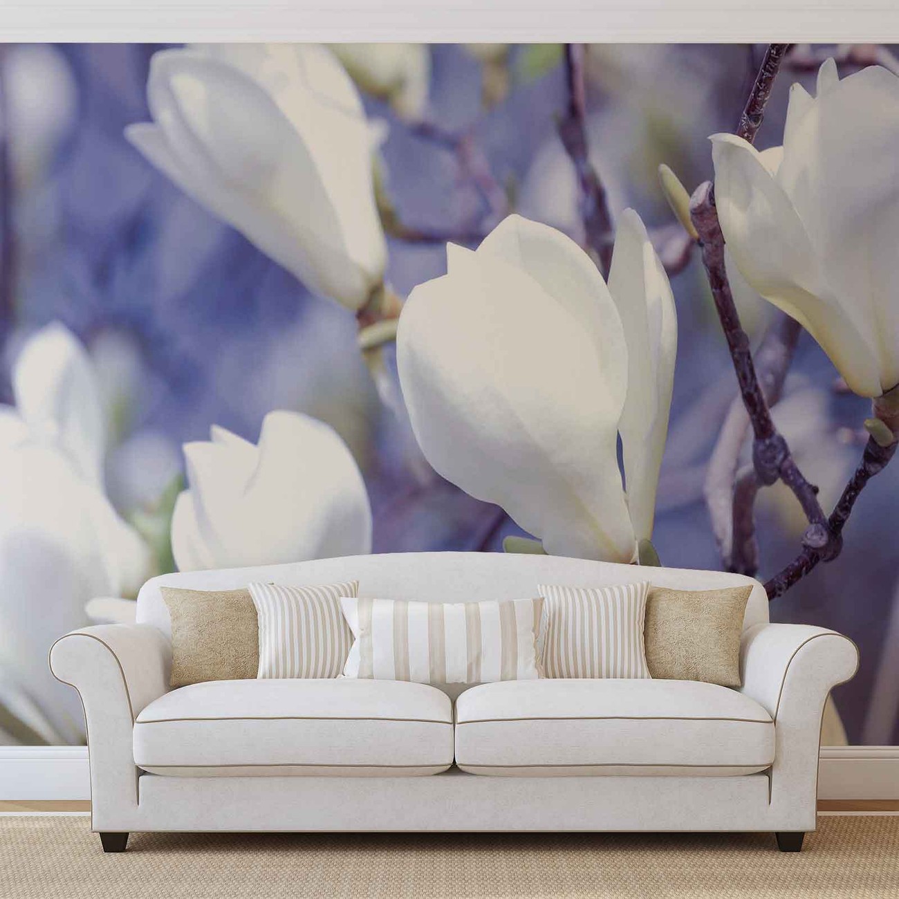 Fototapete Tapete Blumen Magnolien Natur Bei Europosters Kostenloser