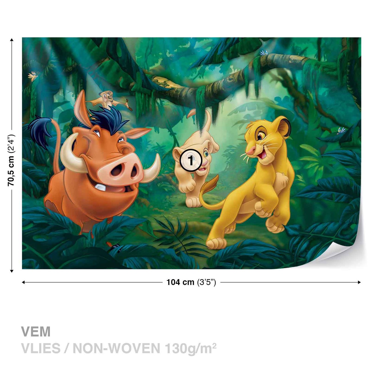 Disney Kr L Lew Pumba Simba Fototapeta Tapeta Kup Na Posters Pl