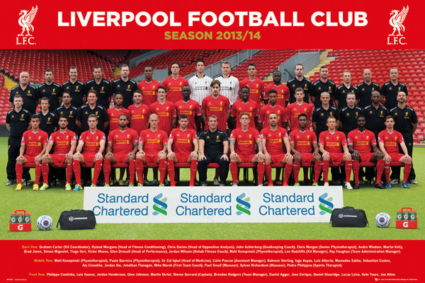 Poster Quadro Liverpool Fc Team Photo Poster Sul Muro