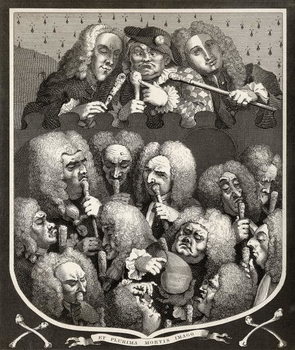 Reproducción de arte A Consultation of Physicians, or The Company of Undertakers, from 'The Works of William Hogarth', published 1833