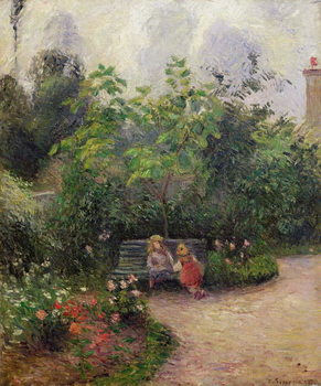 Reproducción de arte A Corner of the Garden at the Hermitage, Pontoise, 1877