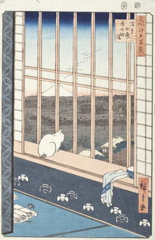 Reproducción de arte Asakusa Rice Fields and Festival of Torinomachi from the Series One Hundred Famous Views of Edo, 1857