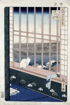 Reproducción de arte Asakusa Rice Fields during the festival of the Cock from the series 'Meisho Edo Hyakkei' (One Hundred Views of Edo) 1861