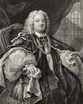 Reproducción de arte Benjamin Hoadly, engraved by Benjamin Holl (1808-84) from 'The Works of Hogarth', published 1833