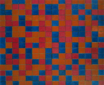 Reproducción de arte Checker board composition with dark colours, 1919, by Piet Mondrian . Netherlands, 20th century.