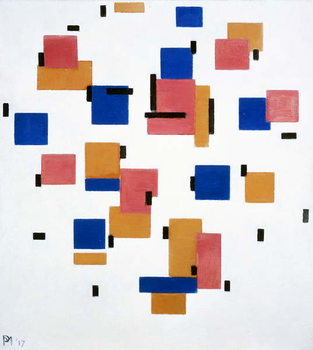 Reproducción de arte Composition in colour B, 1917