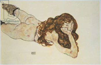 Reproducción de arte Female Nude Lying on her Stomach