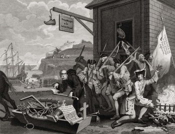 Reproducción de arte France, engraved by C. Armstrong, from 'The Works of Hogarth', published 1833