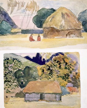 Reproducción de arte Illustrations from 'Noa Noa, Voyage a Tahiti', published 1926