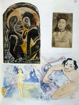 Reproducción de arte Illustrations from 'Noa Noa, Voyage a Tahiti', published 1926