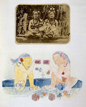 Reproducción de arte Illustrations from 'Noa Noa, Voyage a Tahiti', published 1926