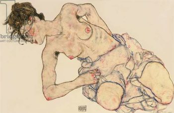 Reproducción de arte Kneider weiblicher halbakt, 1917