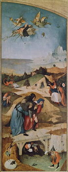 Reproducción de arte Left wing of the Triptych of the Temptation of St. Anthony (oil on panel)