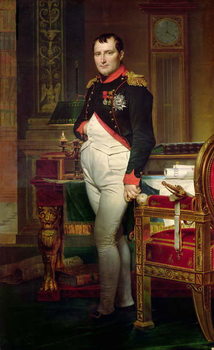 Reproducción de arte Napoleon Bonaparte in his Study at the Tuileries, 1812