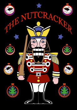 Reproducción de arte Nutctracker poster for Tchaikovsky ballet', colour 'graphic poster' of above, 2010 by Neale Osborne