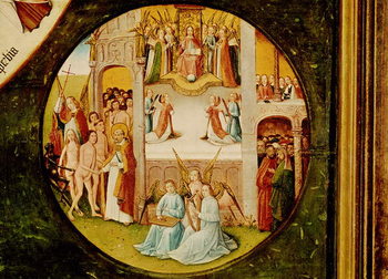 Reproducción de arte Paradise, detail from the Table of the Seven Deadly Sins and the Four Last Things, c.1480