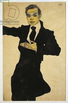 Reproducción de arte Portrait of Max Oppenheimer , 1910 mixed media