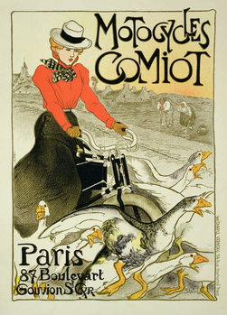 Reproduction of a Poster Advertising Comiot Motorcycles, 1899 Reproduction de Tableau