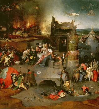 Temptation of St. Anthony (centre panel) (detail of 59834) (see also 35965, 44162, 59834, 67838, 67839 and 29108), Reproduction de Tableau