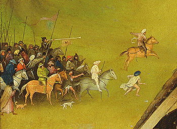 Reproducción de arte The Adoration of the Magi, detail of the background, 1510 (oil on panel)