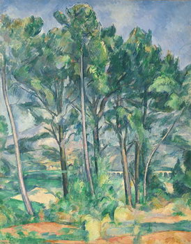 Reproducción de arte The Aqueduct (Montagne Sainte-Victoire seen through Trees), c.1885-87