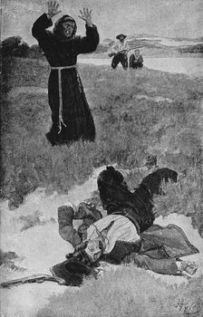 Reproducción de arte The Assassination of La Salle, illustration from 'La Salle and the Discovery of the Great West' by Francis Parkman