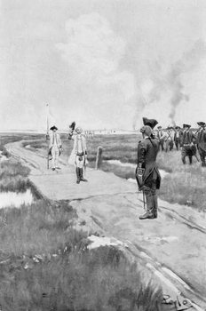 Reproducción de arte The Capitulation of Louisbourg, illustration from 'Colonies and Nation' by Woodrow Wilson, pub. in Harper's Magazine, 1901
