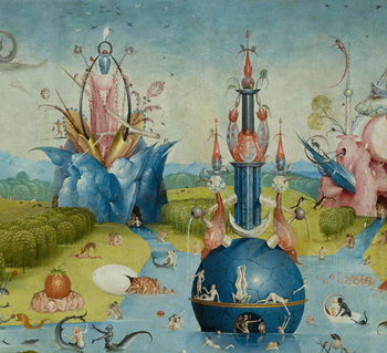 The Garden of Earthly Delights, 1490-1500 Reproduction de Tableau