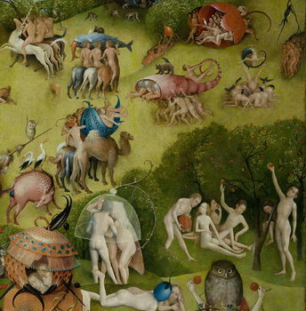 The Garden of Earthly Delights, 1490-1500 Reproduction de Tableau