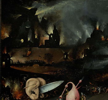 The Garden of Earthly Delights, 1490-1500 Reproduction de Tableau