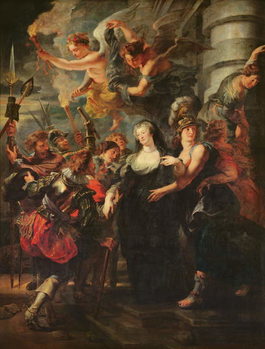 Reproducción de arte The Medici Cycle: Marie de Medici (1573-1642) Escaping from Blois, 21st-22nd February 1619, 1621-25