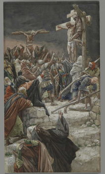 Reproducción de arte The Pardon of the Good Thief, illustration from 'The Life of Our Lord Jesus Christ', 1886-94