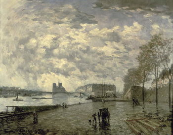 Reproducción de arte The Seine and Notre Dame