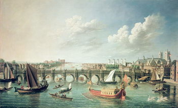 Reproducción de arte The Thames below Westminster Bridge