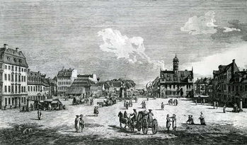 View of Dresden Reproduction de Tableau