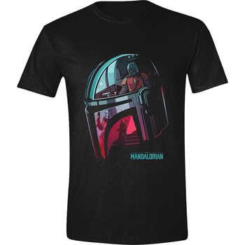 Camiseta Star Wars: The Mandalorian - Helmet Reflection