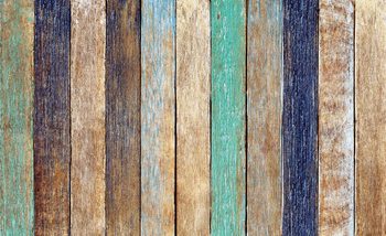 Carta da parati Assi Recinzione Legno