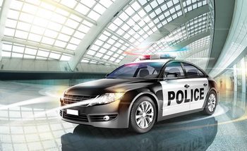 Carta da parati Auto Polizia