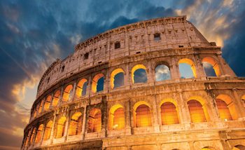 Carta da parati Colosseo Città Tramonto