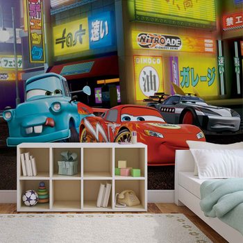 Carta da parati Disney Cars - Motori Ruggenti Saetta McQueen