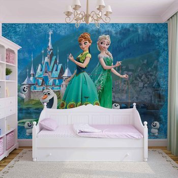 Carta da parati Disney Frozen - Il Regno del Ghiaccio