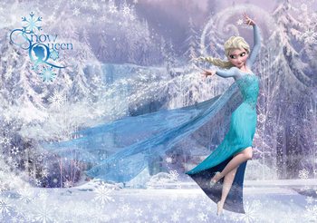 Carta da parati Disney Frozen - Il Regno di Ghiaccio Elsa
