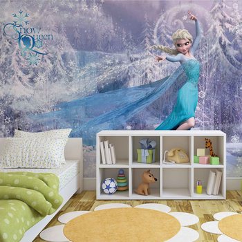 Carta da parati Disney Frozen - Il Regno di Ghiaccio Elsa