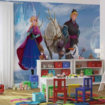 Carta da parati Disney Frozen - Il Regno di Ghiaccio