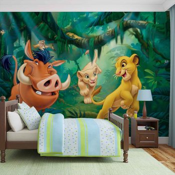 Carta da parati Disney il Re Leone Pumba Simba