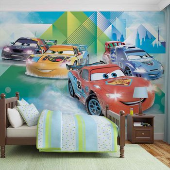 Carta da parati Disney Motori Ruggenti Saetta McQueen Camino