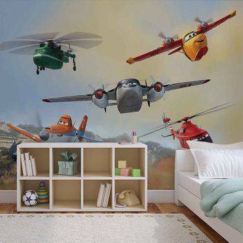 Carta da parati Disney Planes Dusty Blade Dipper Cabbie