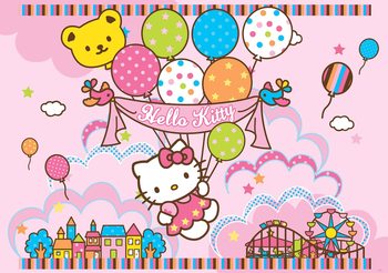 Carta da parati Hello Kitty