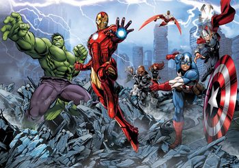 Carta da parati Marvel Avengers - I Vendicatori